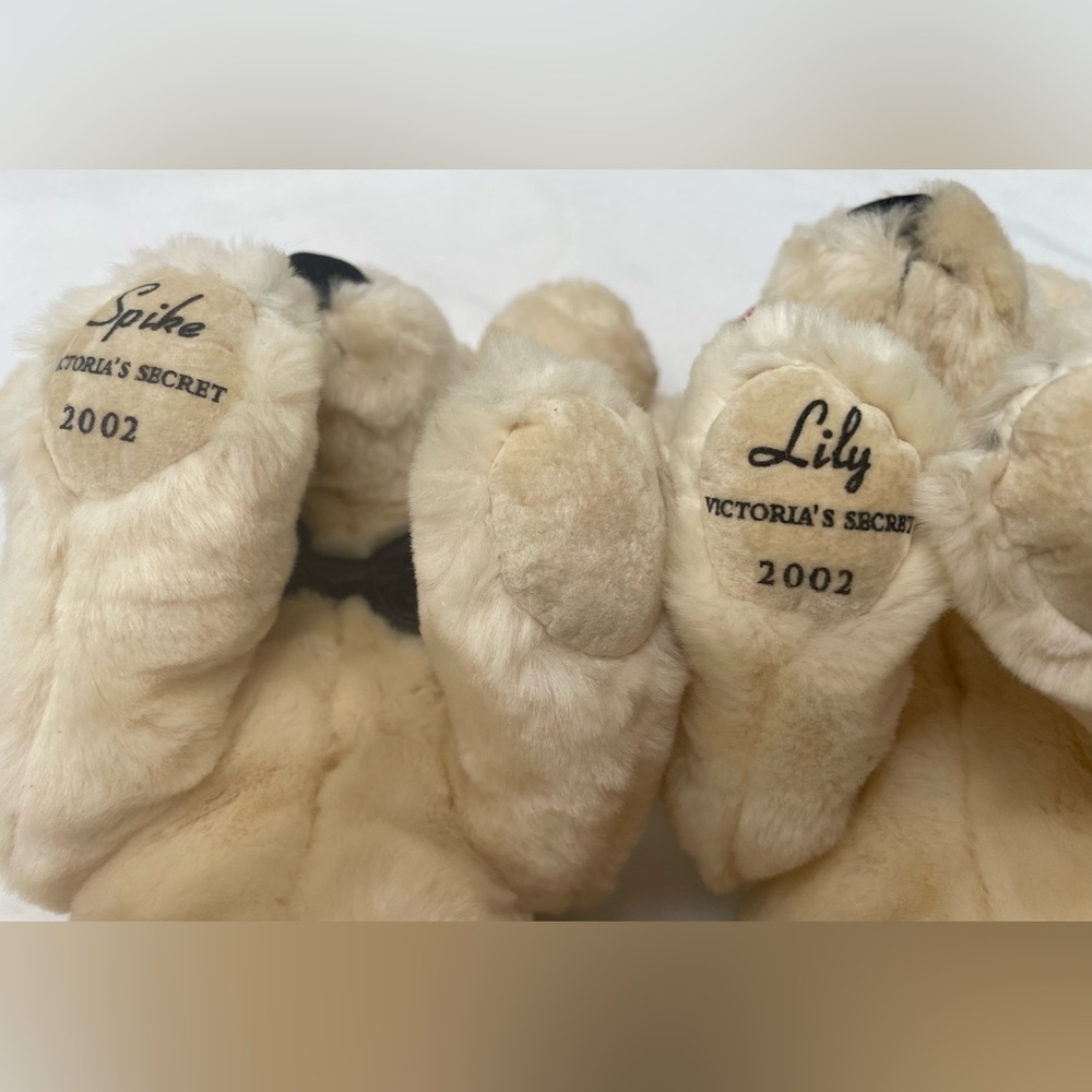 Victorias Secret Spike & Lily Dogs Limited Edition 2002 Plush Stuffed Animal Lab - Picture 3 of 7